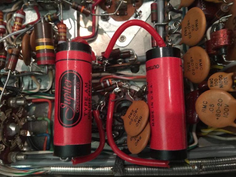 The Jupiter Condenser 'Red Astron' Capacitors in the MX110Z! Jeff's Place
