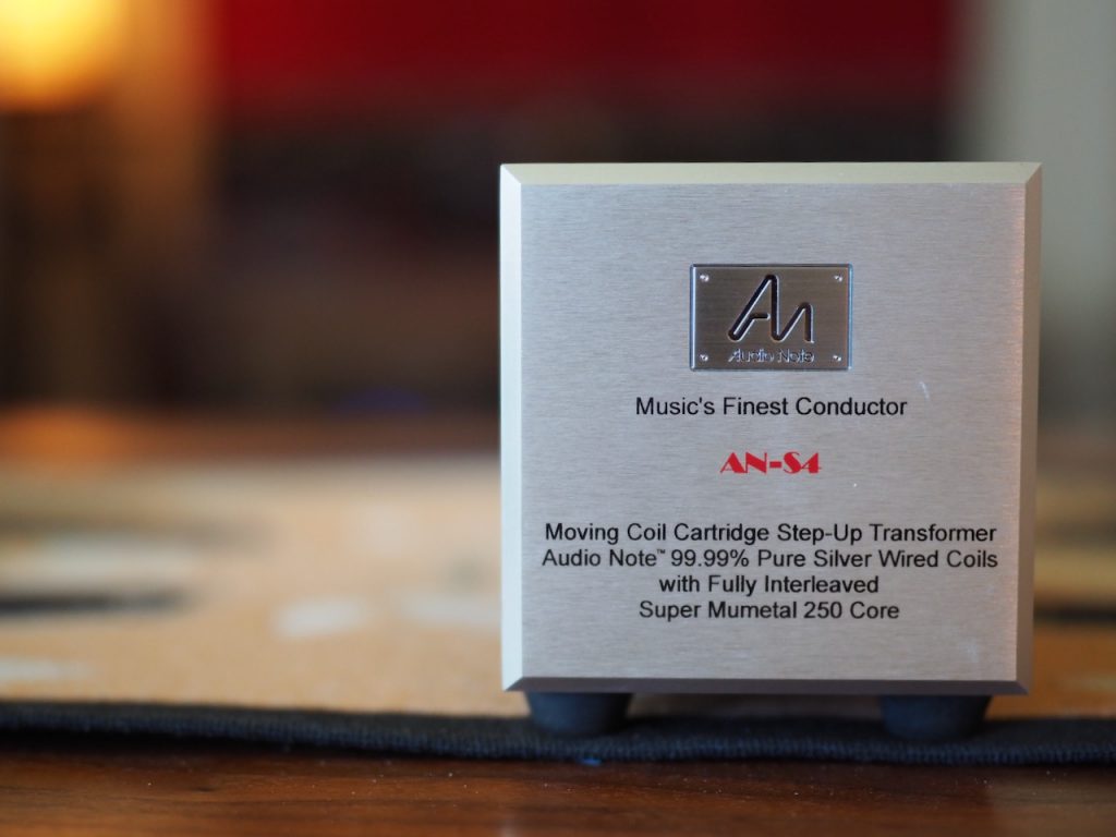 Audio Note (UK) AN-S4 silver wound step-up transformer.