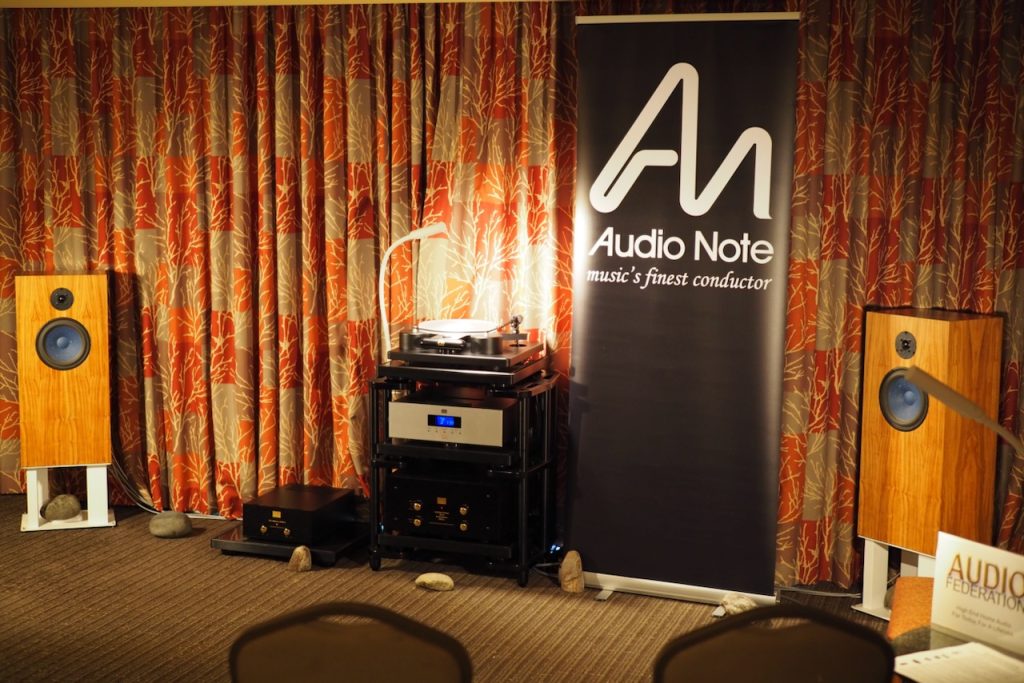 The Audio Note (UK) room at the 2022 Pacific Audio Fest.