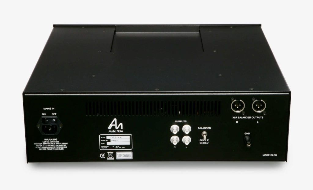 Rear view of the CD 5.1x with its balanced and RCA outputs.